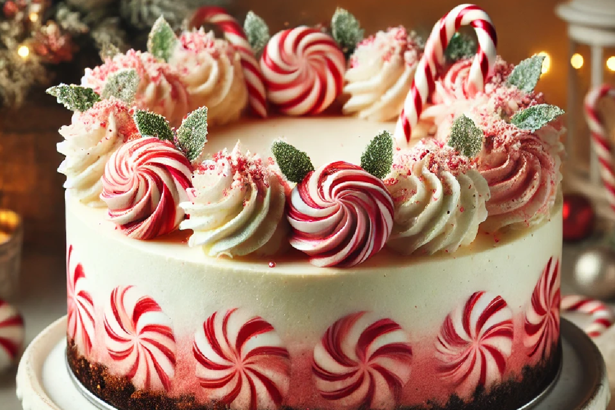 Candy Cane Cheesecake