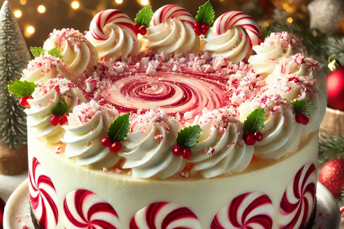 Candy Cane Cheesecake