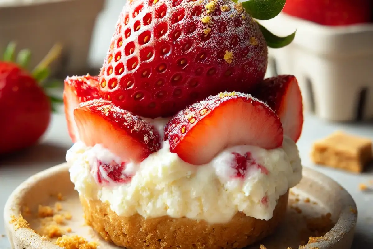 No Bake Strawberry Cheesecake Bites