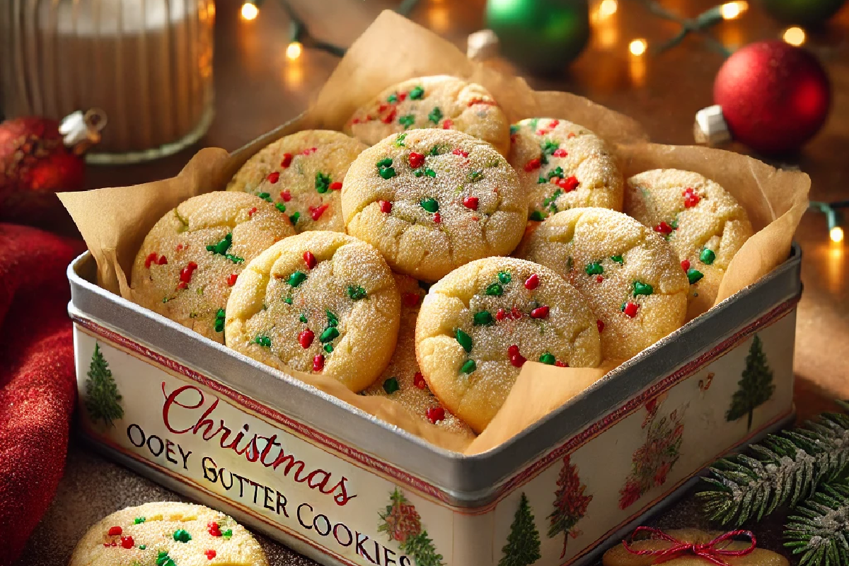 Christmas Ooey Gooey Butter Cookies