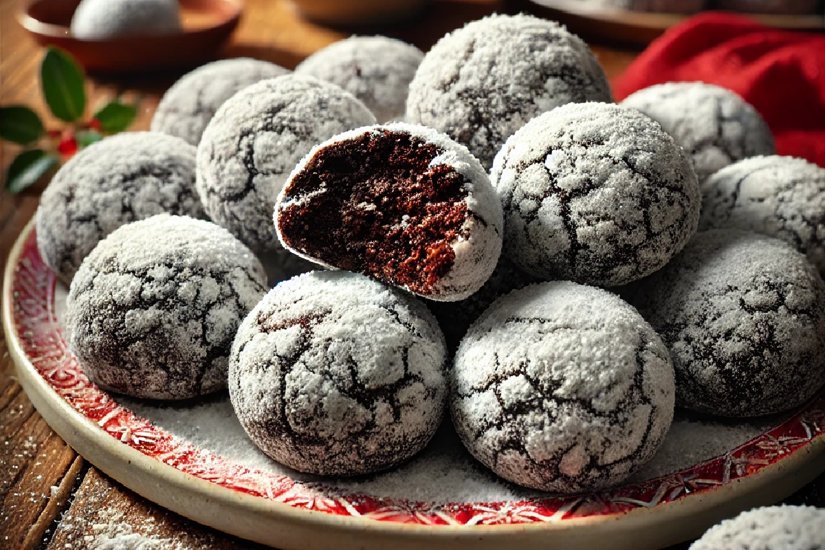 Classic Chocolate Snowball Cookies