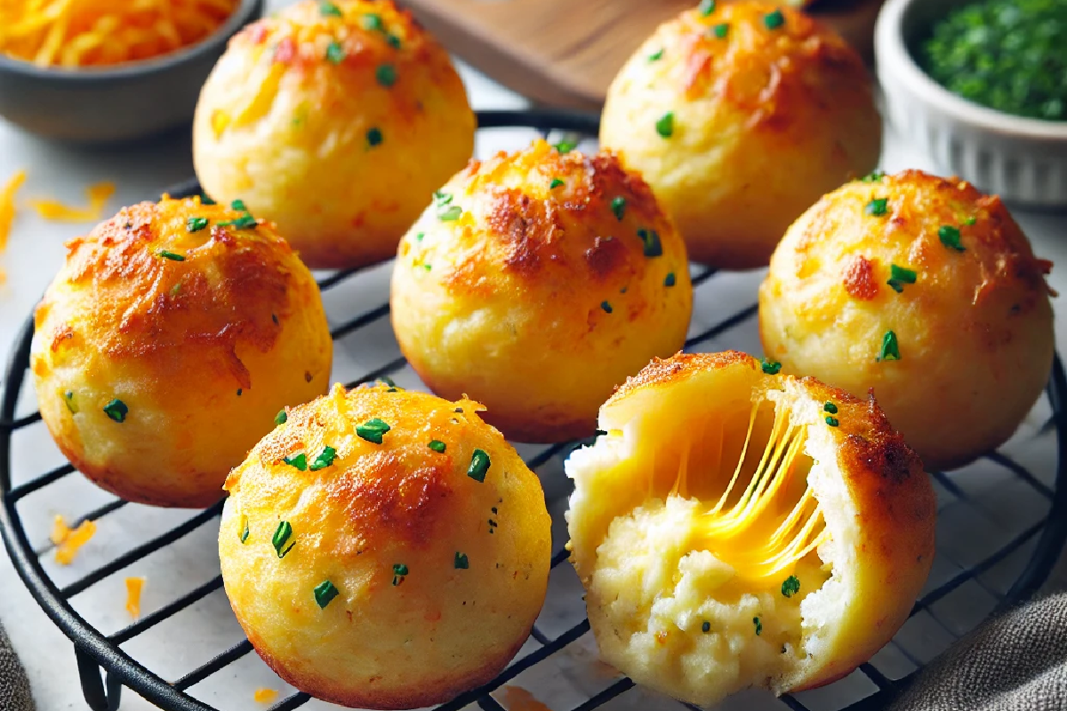 Cheesy Mashed Potato Puffs