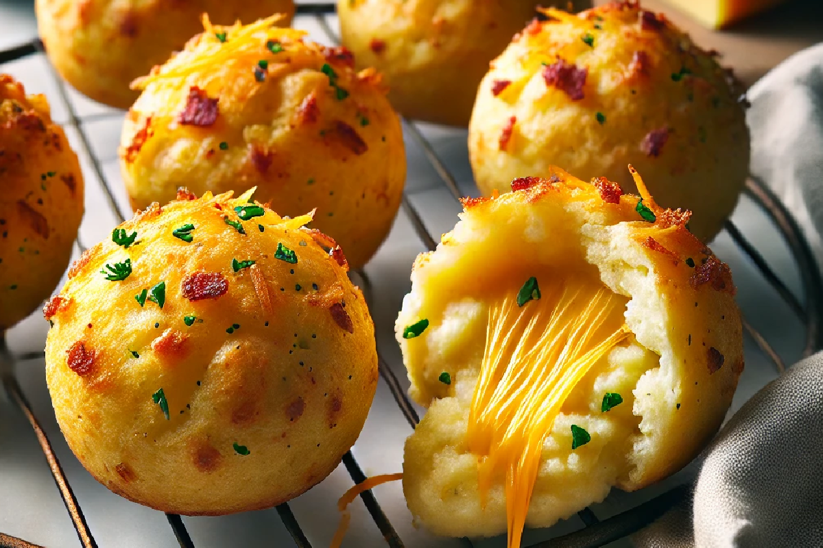 Cheesy Mashed Potato Puffs