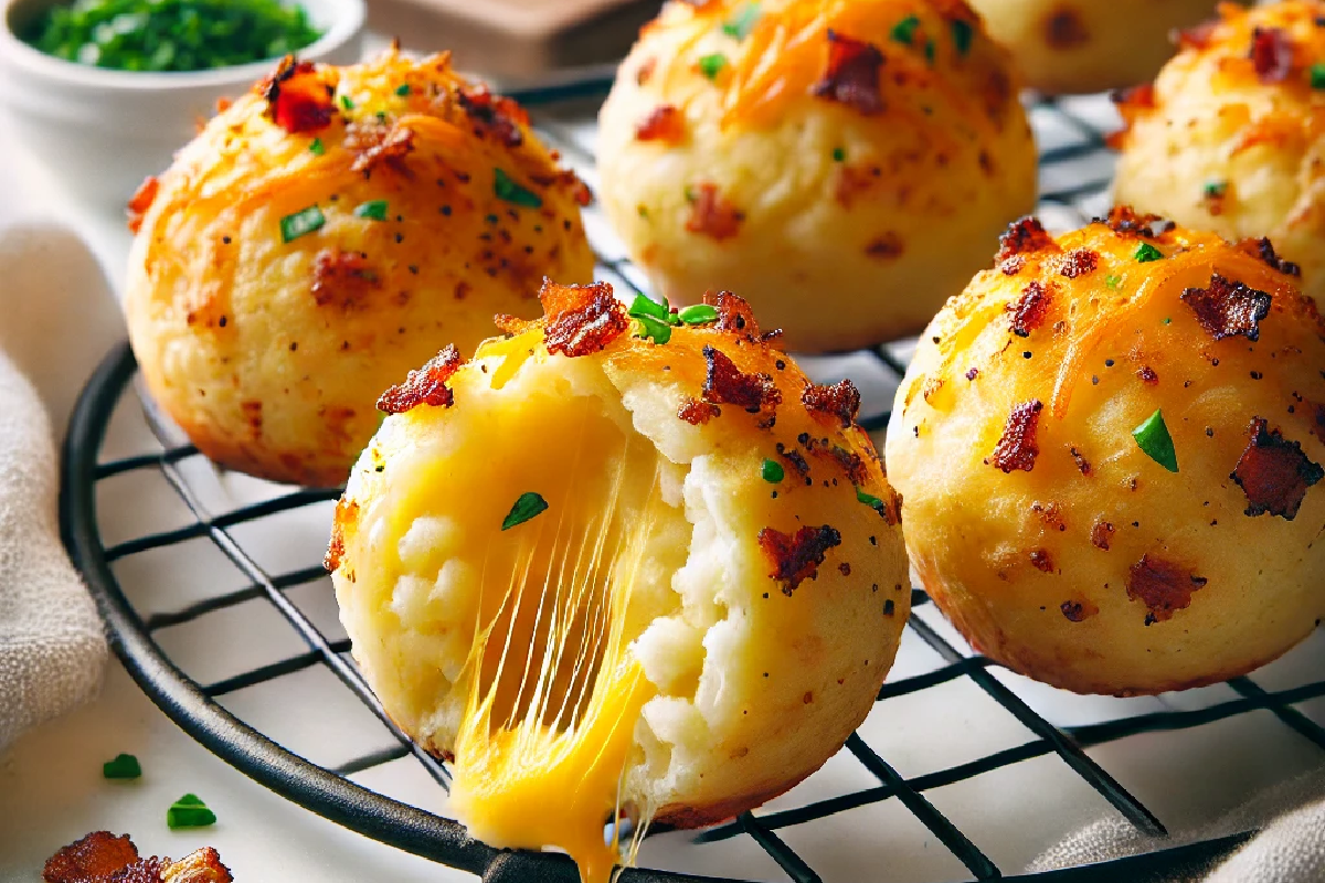 Cheesy Mashed Potato Puffs