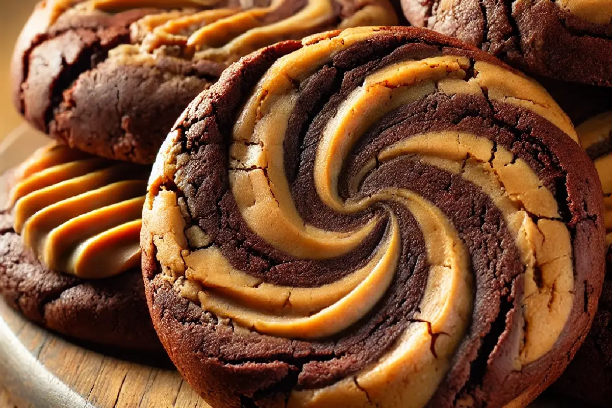 peanut butter brownie swirl cookies3