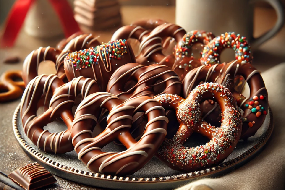 Chocolate-Dipped Pretzels