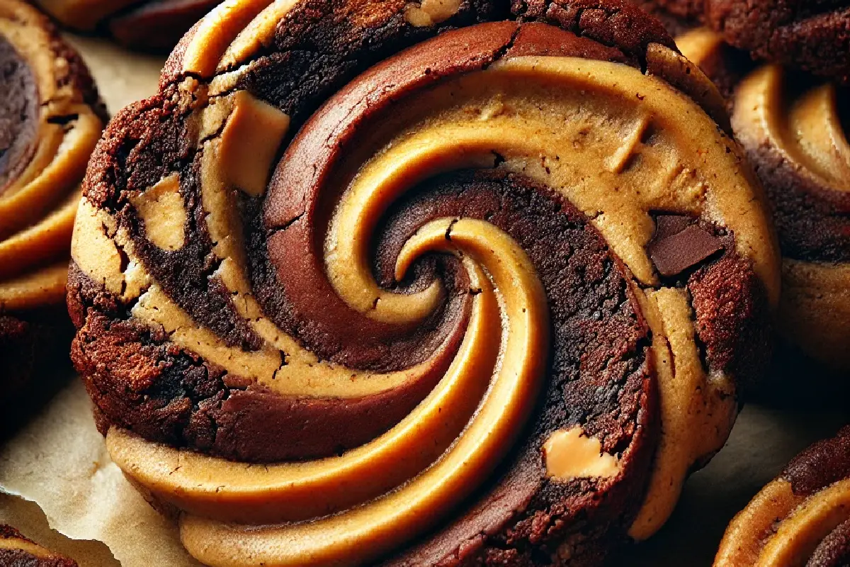 peanut butter brownie swirl cookies2