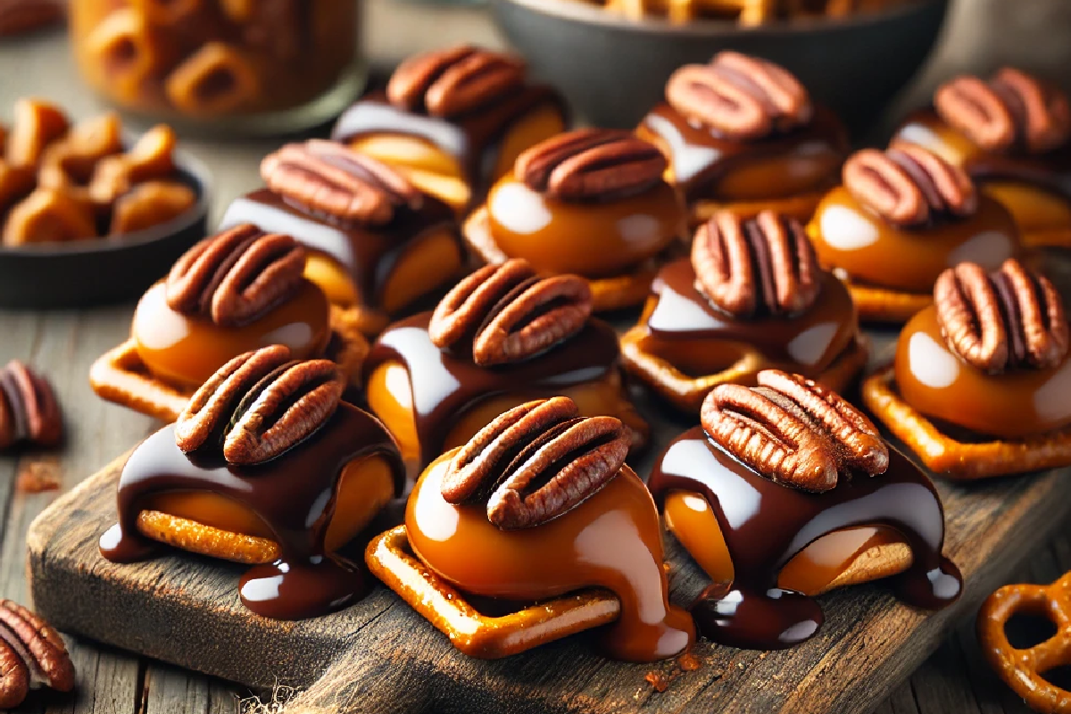 Caramel Pretzel Turtles