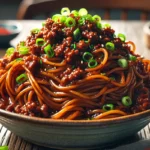 Mongolian Ground Beef Noodles