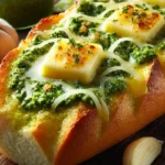 Cheesy Pesto Garlic Bread