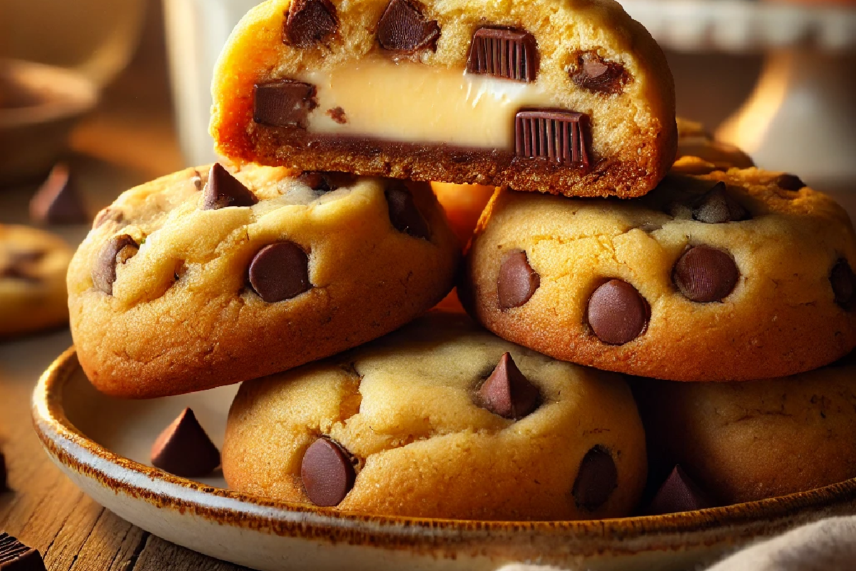 Cheesecake Stuffed Chocolate Chip Cookies