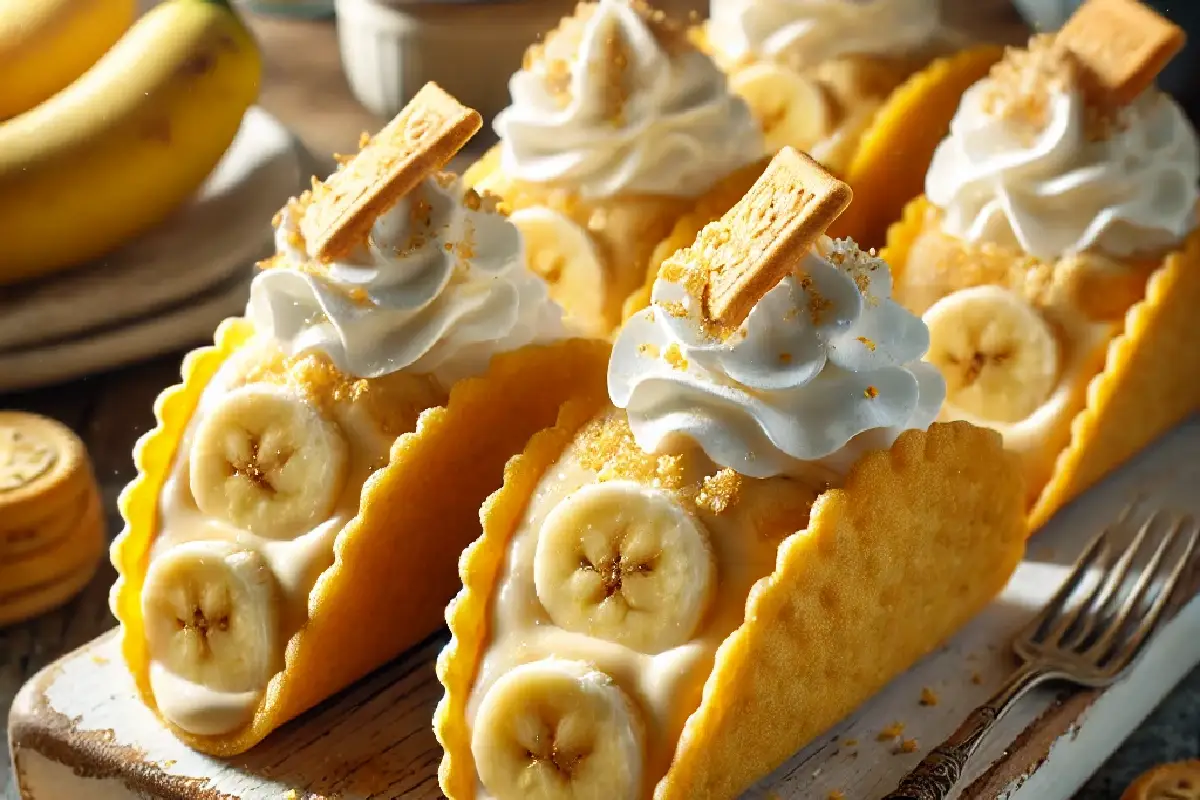 Banana Pudding Tacos