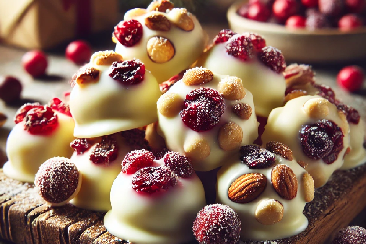 White Chocolate Cranberry Clusters