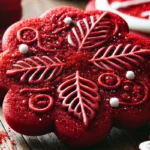 Red Velvet Sugar Christmas Cookies