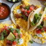 How to make a taco with eggs