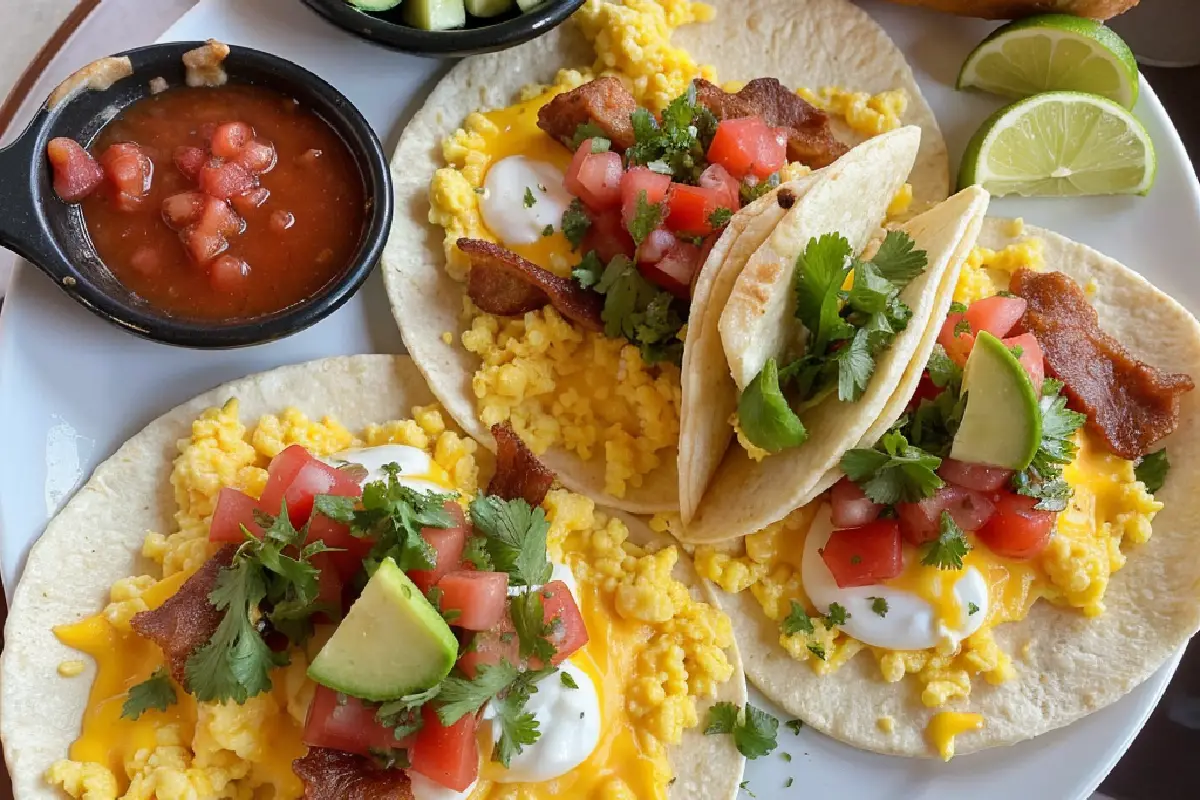 How to make a taco with eggs