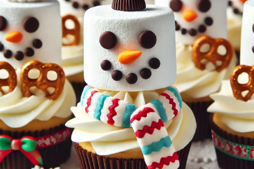 Snowman Cupcakes