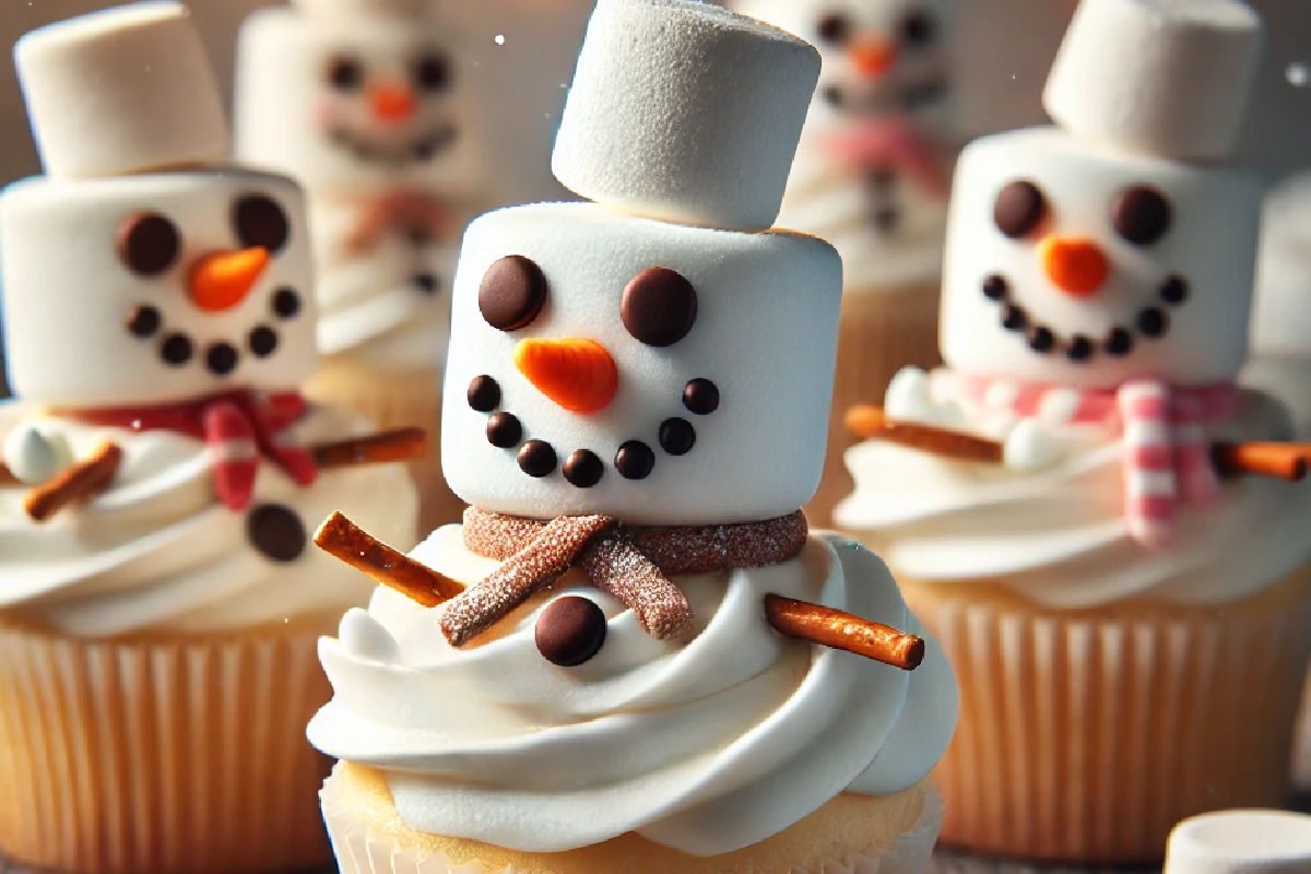 Snowman Cupcakes