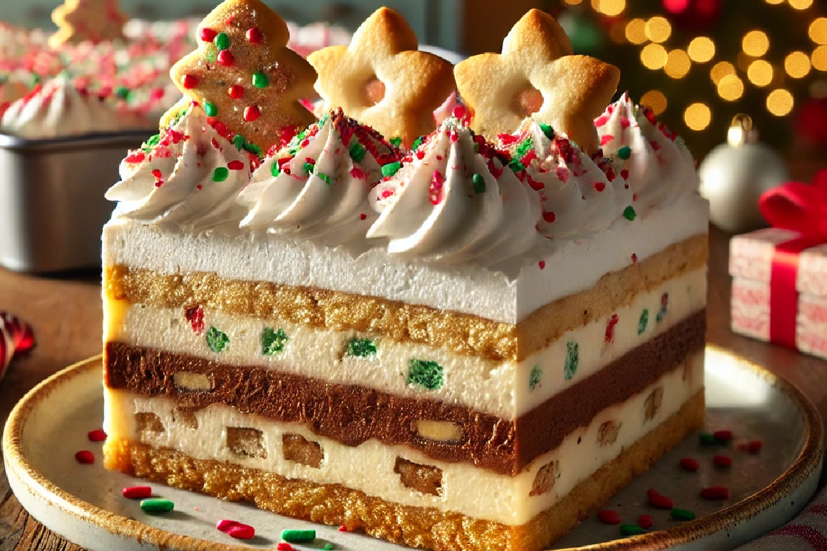 Christmas Cookie Lasagna