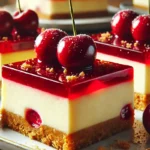 Christmas Cherry Cheesecake Bars