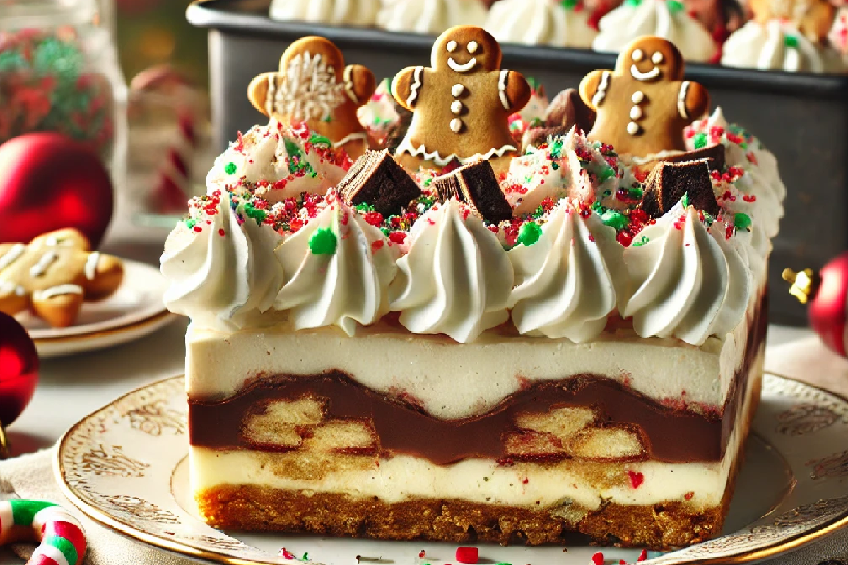 Christmas Cookie Lasagna