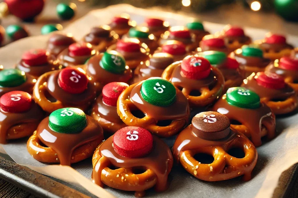 christmas Rolo Pretzels