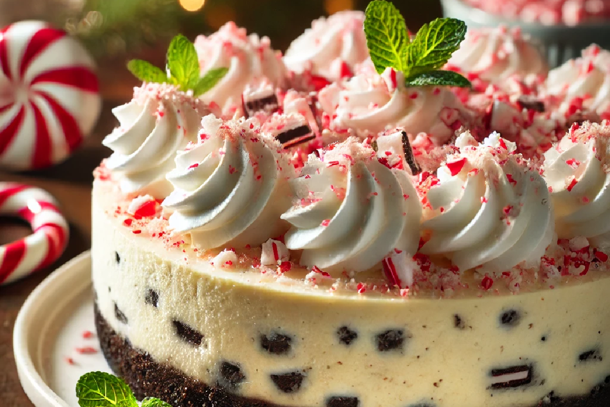 Peppermint Bark Cheesecake