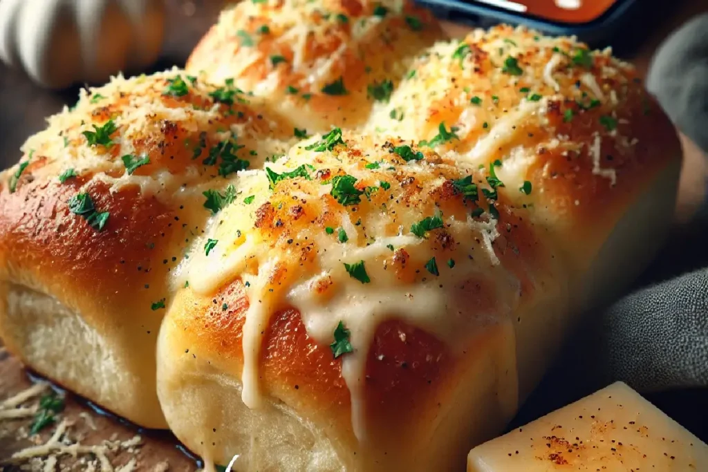 Hawaiian Roll Garlic Bread