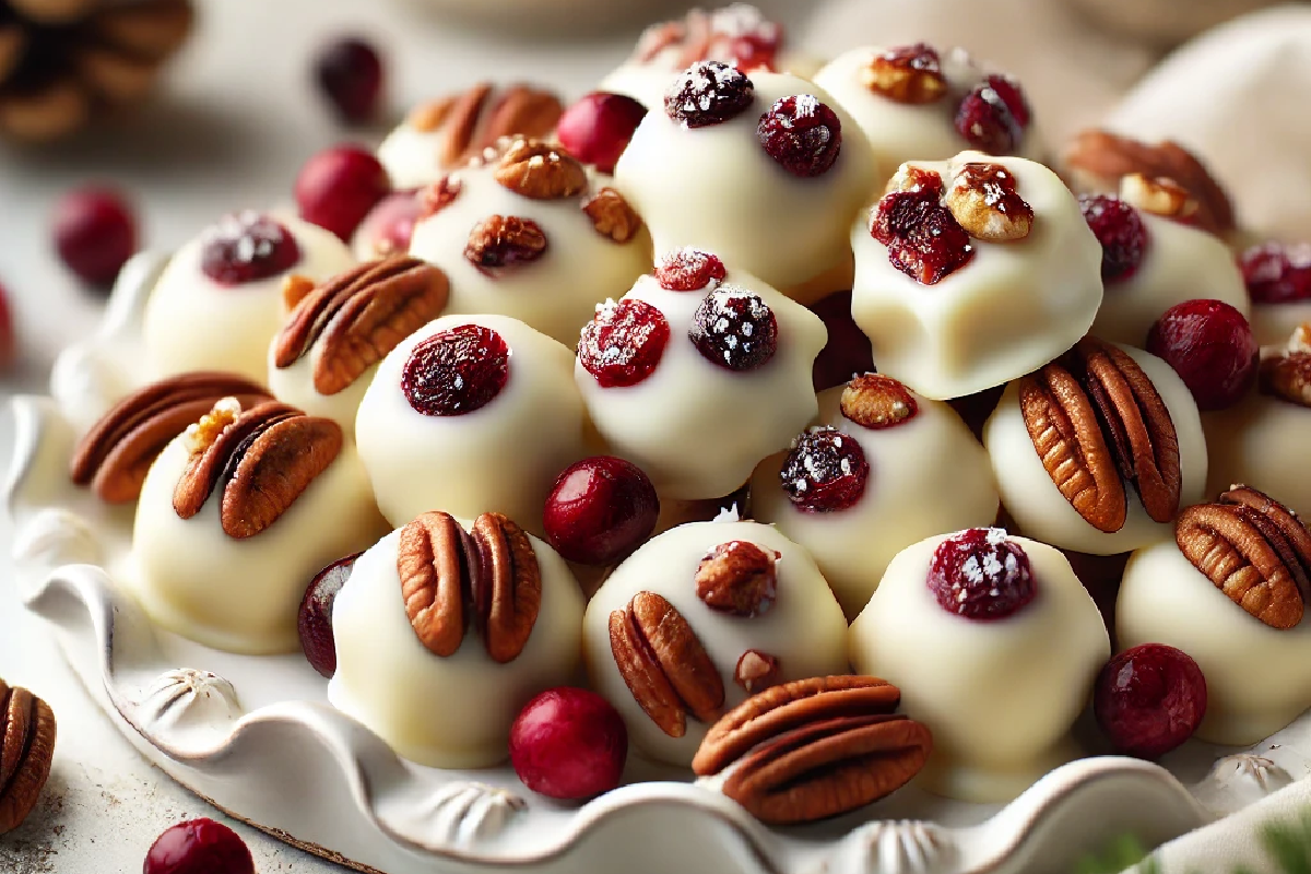 White Chocolate Cranberry Pecan Clusters