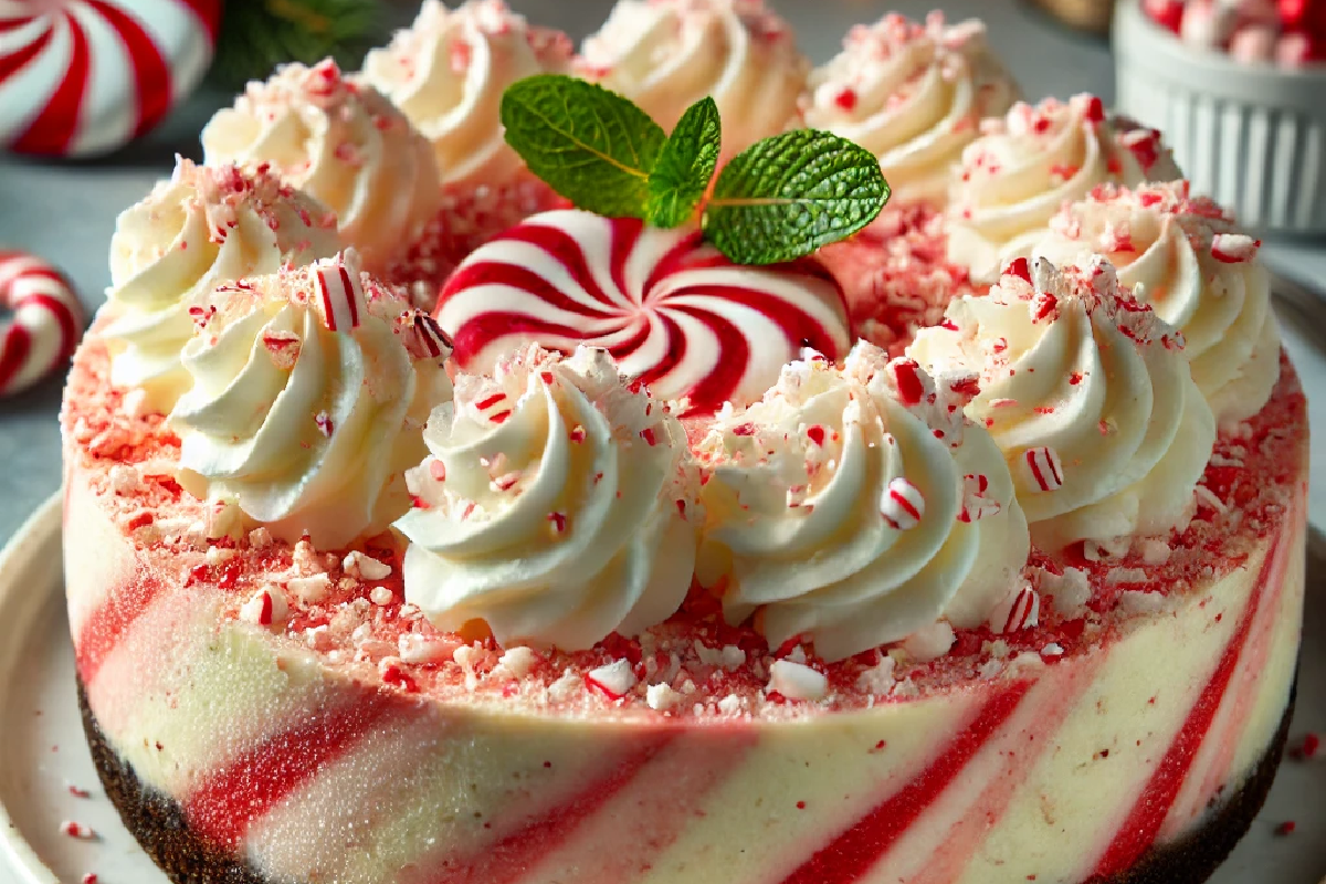 No-Bake Peppermint Cheesecake