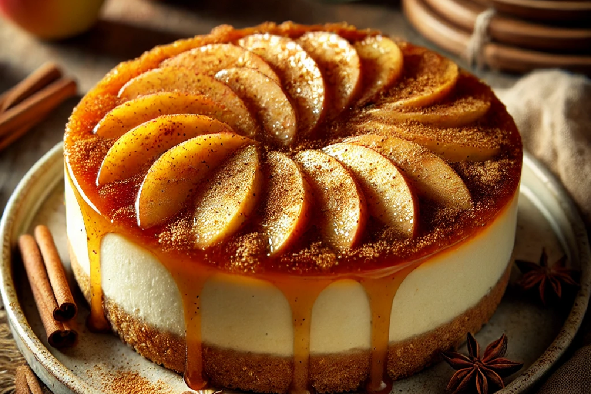 Spiced Apple Cheesecake