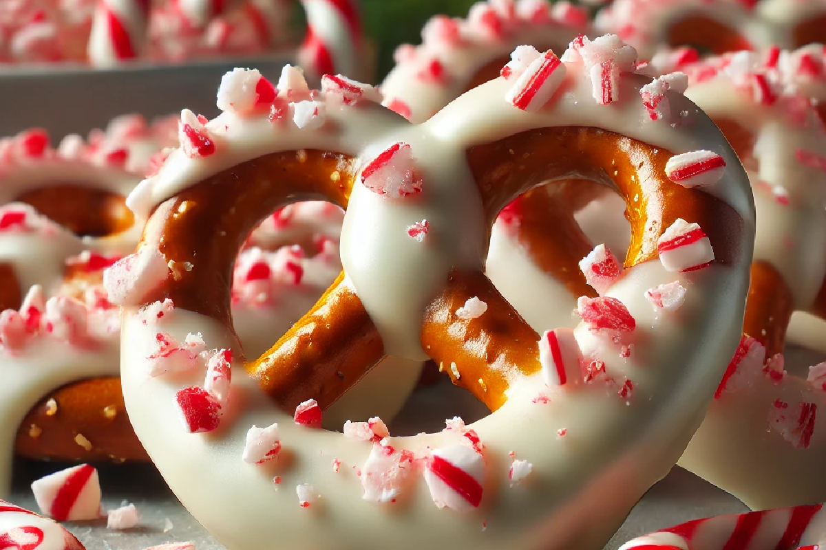 Candy Cane Pretzels