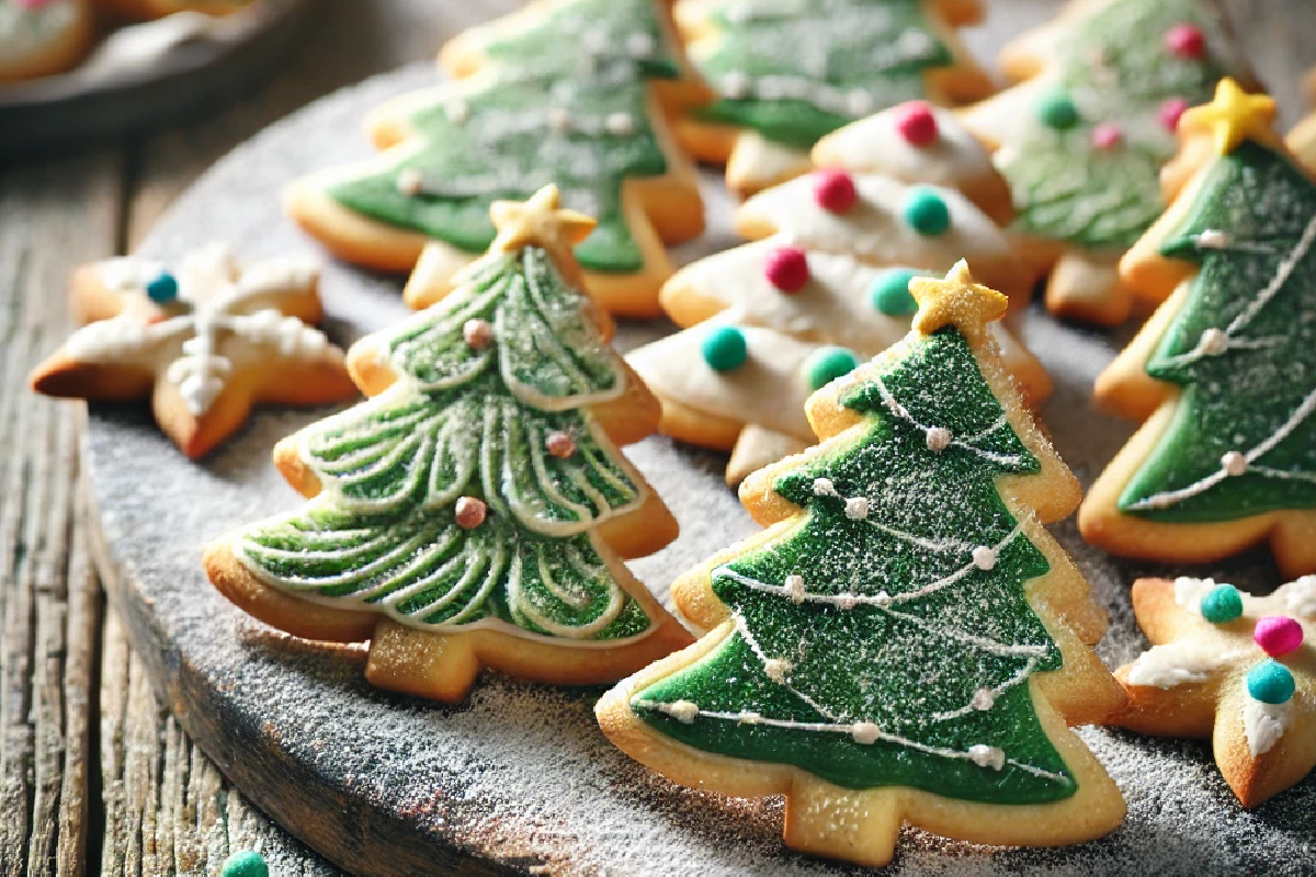 Christmas Tree Sugar Cookies