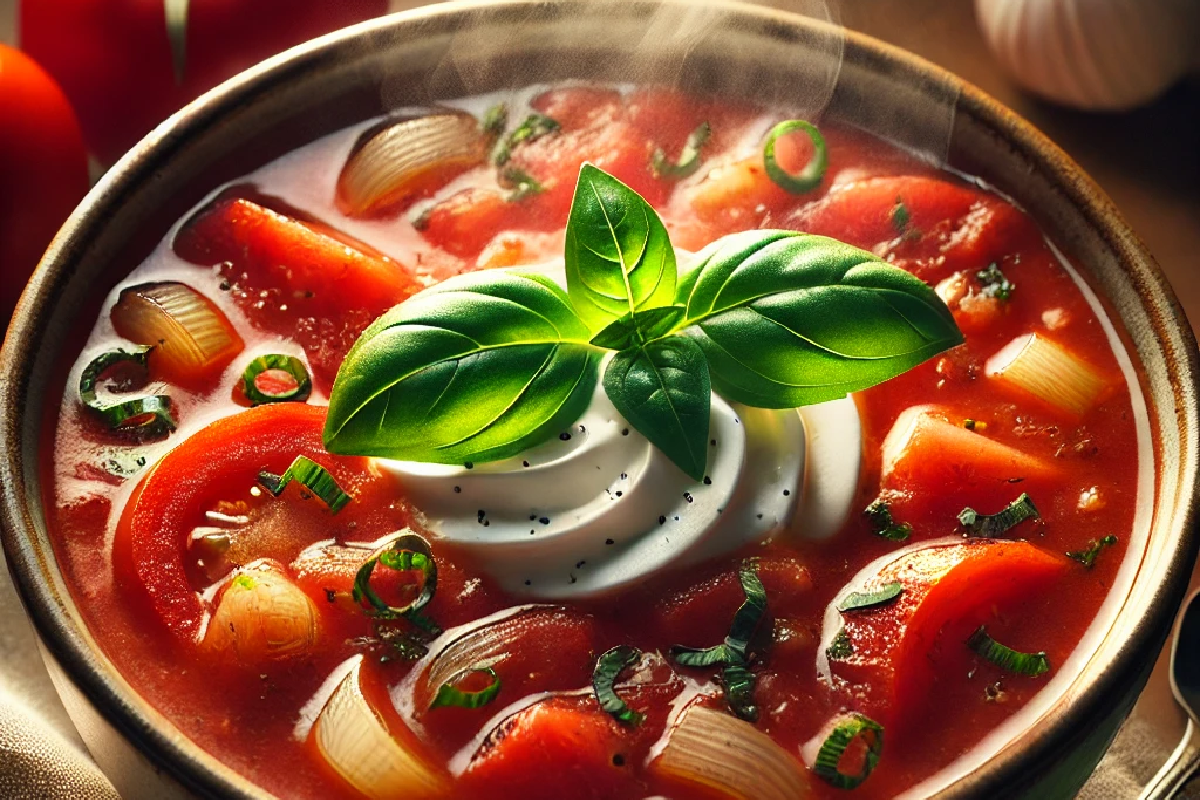 Crockpot Tomato Basil Soup