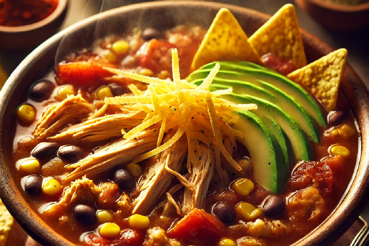 Slow Cooker Chicken Tortilla Soup