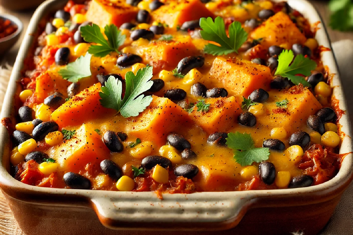 Sweet Potato and Black Bean Casserole