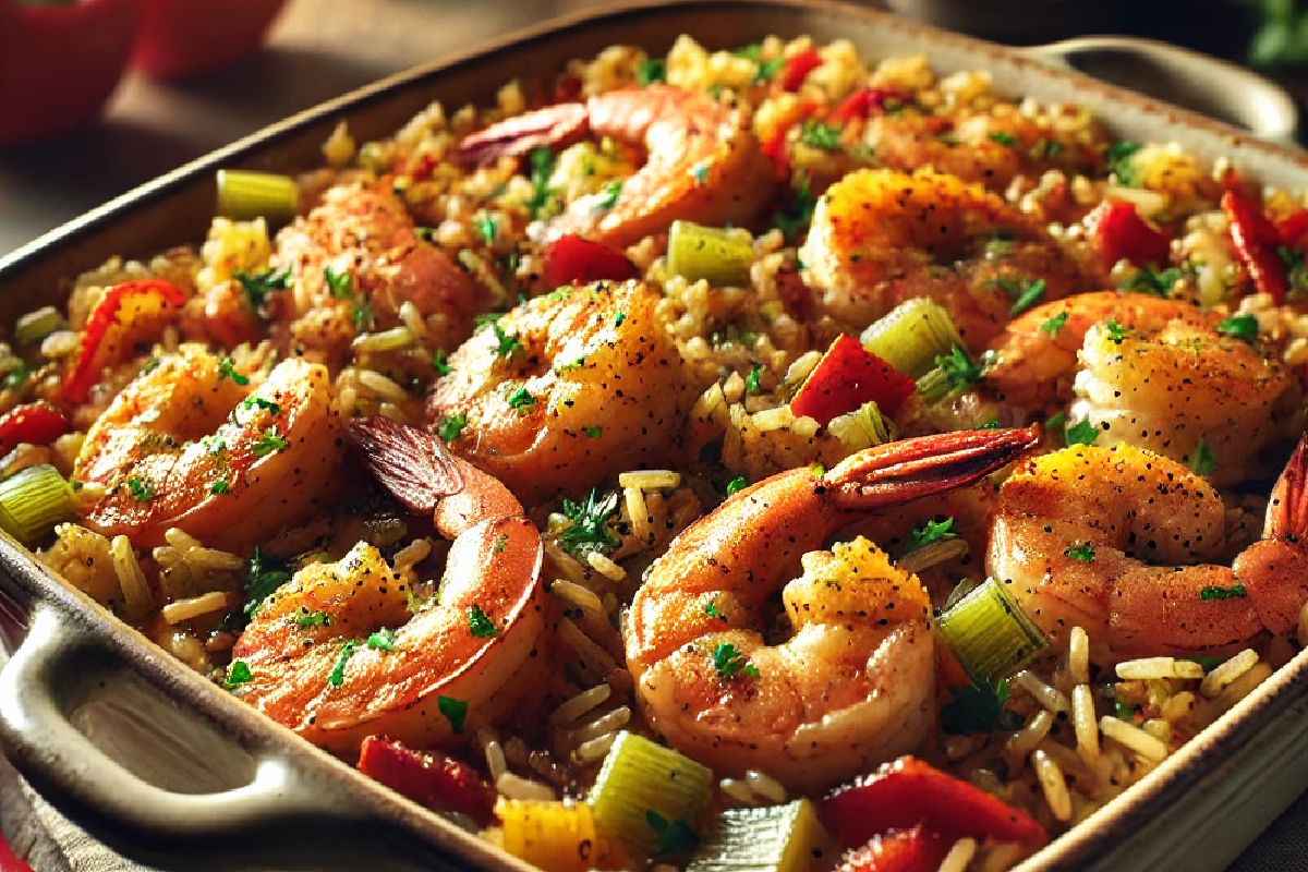 Cajun Shrimp and Rice Casserole