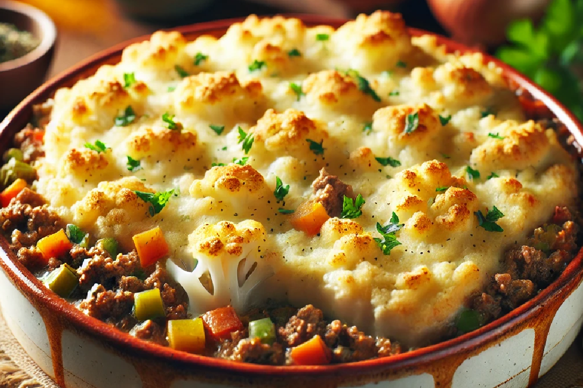 Shepherd’s Pie with Cauliflower Mash