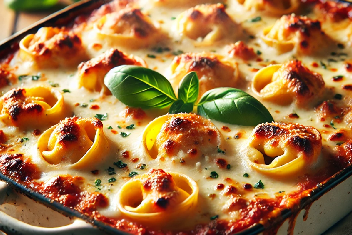 Three-Cheese Tortellini Bake