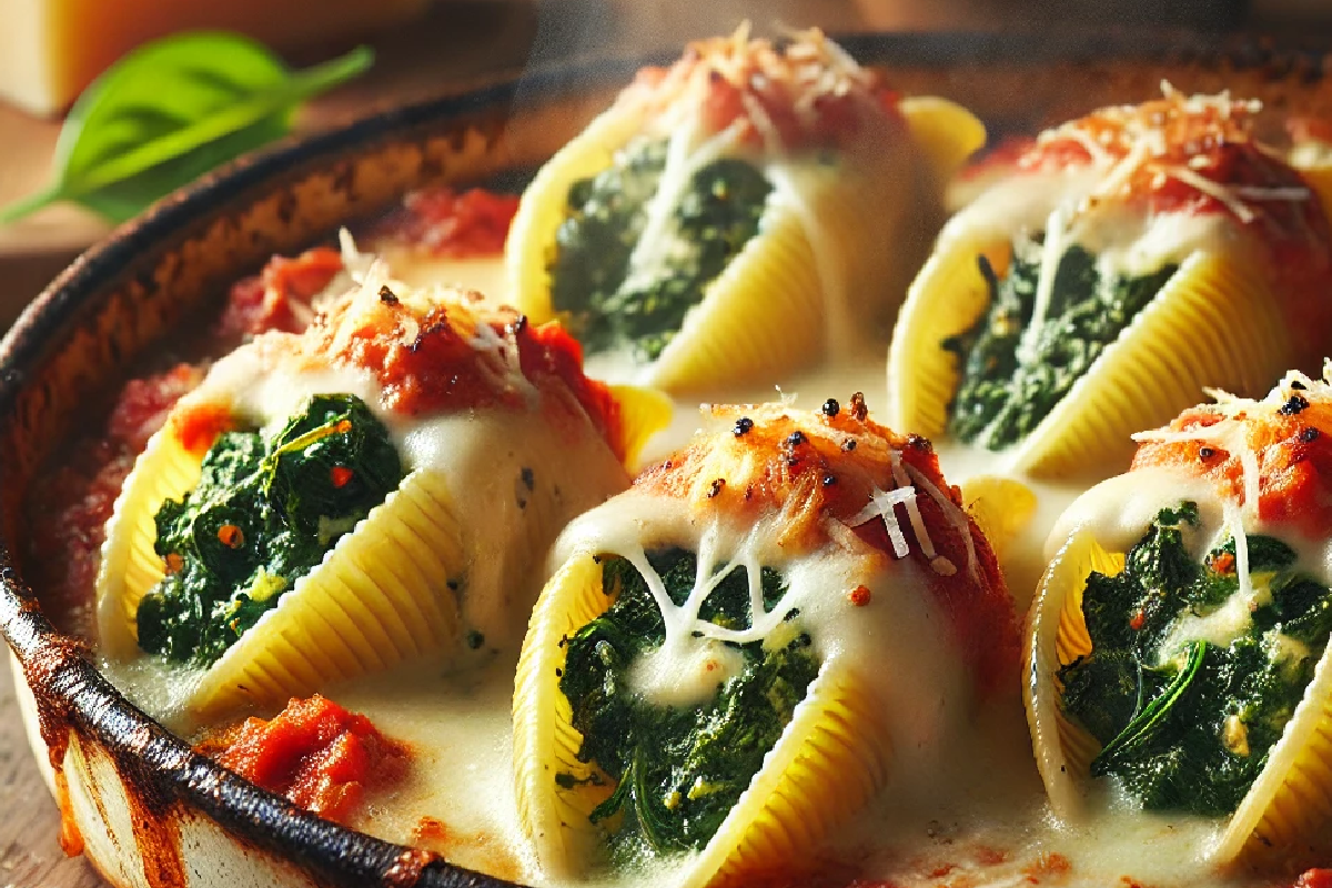 Spinach and Ricotta Stuffed Shells