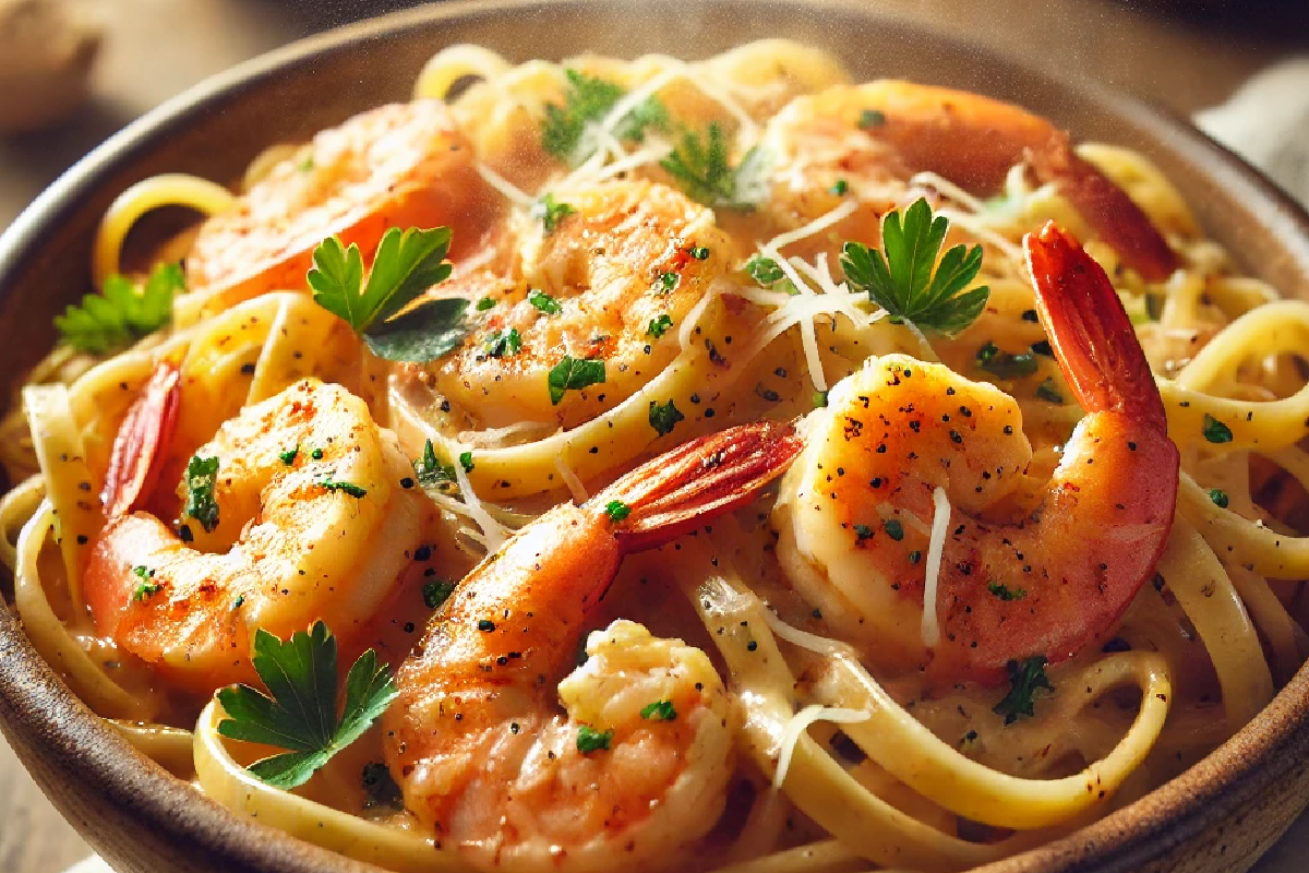 Creamy Cajun Shrimp Pasta