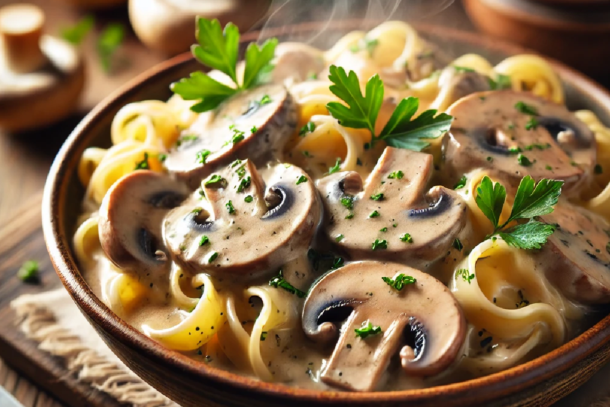 Creamy Mushroom Stroganoff