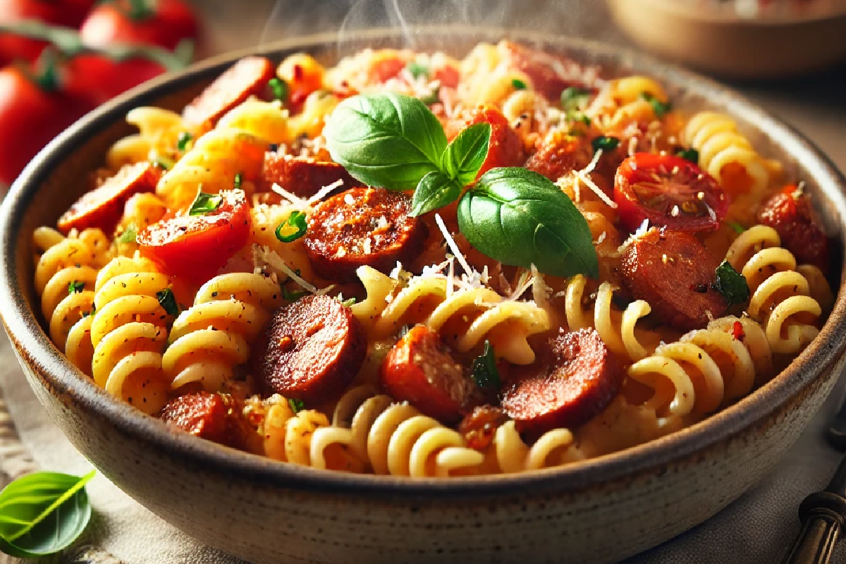 Spicy Sausage Cavatappi