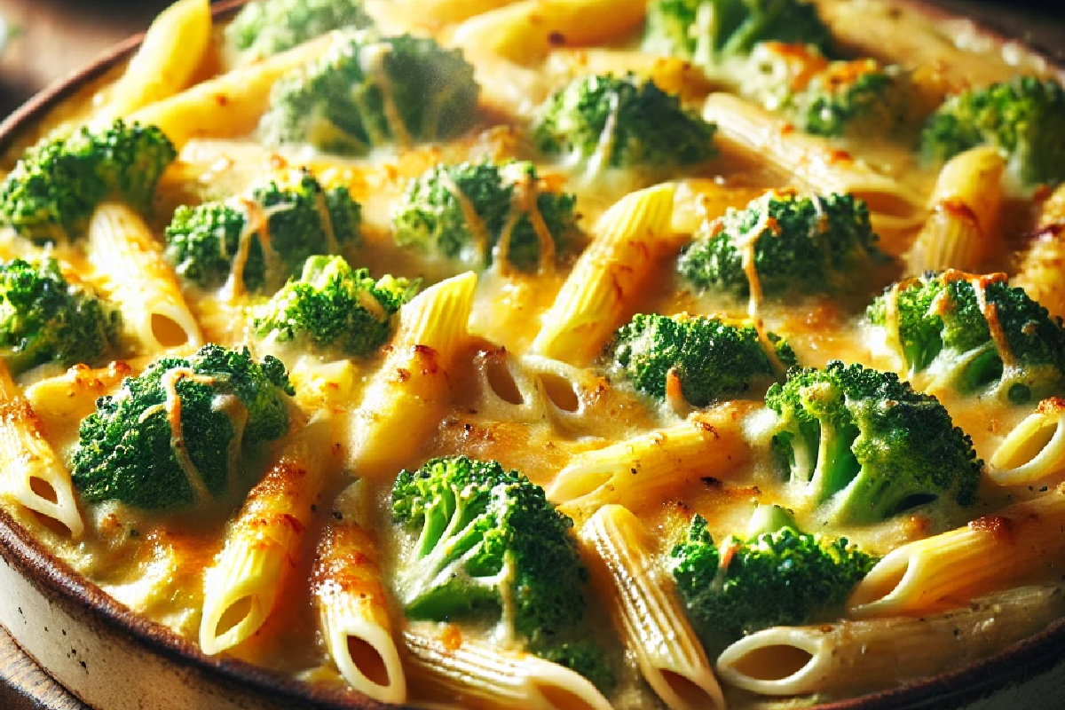 Broccoli and Cheddar Pasta Bake