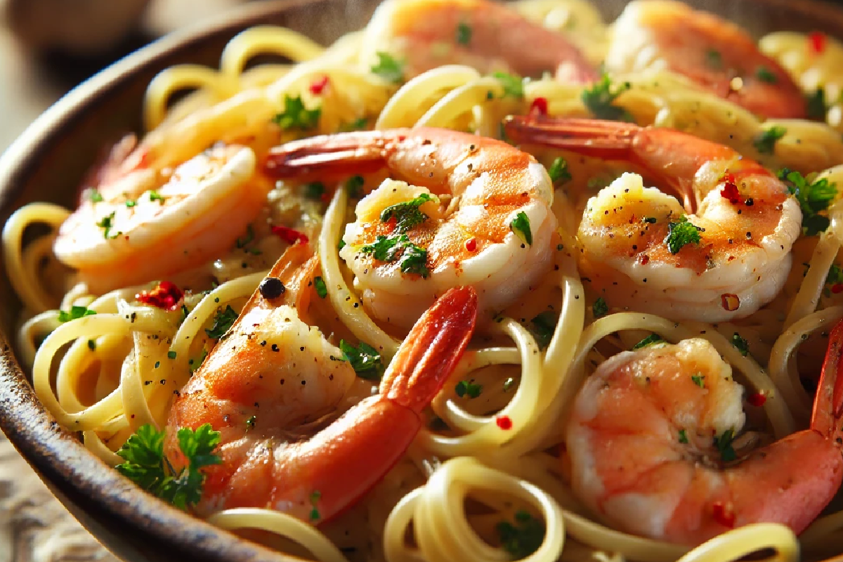 Garlic Butter Shrimp Pasta