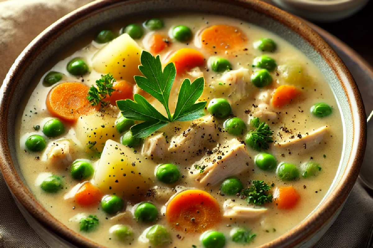 Creamy Chicken and Vegetable Soup