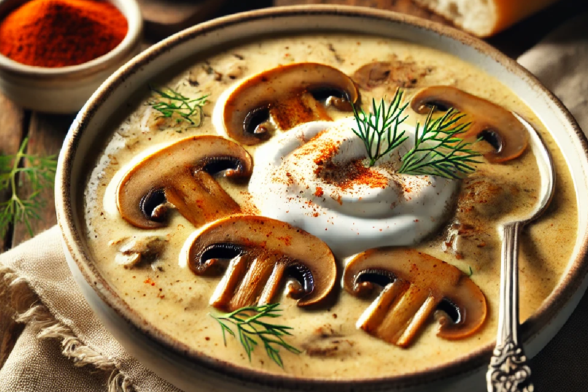 Creamy Hungarian Mushroom Soup