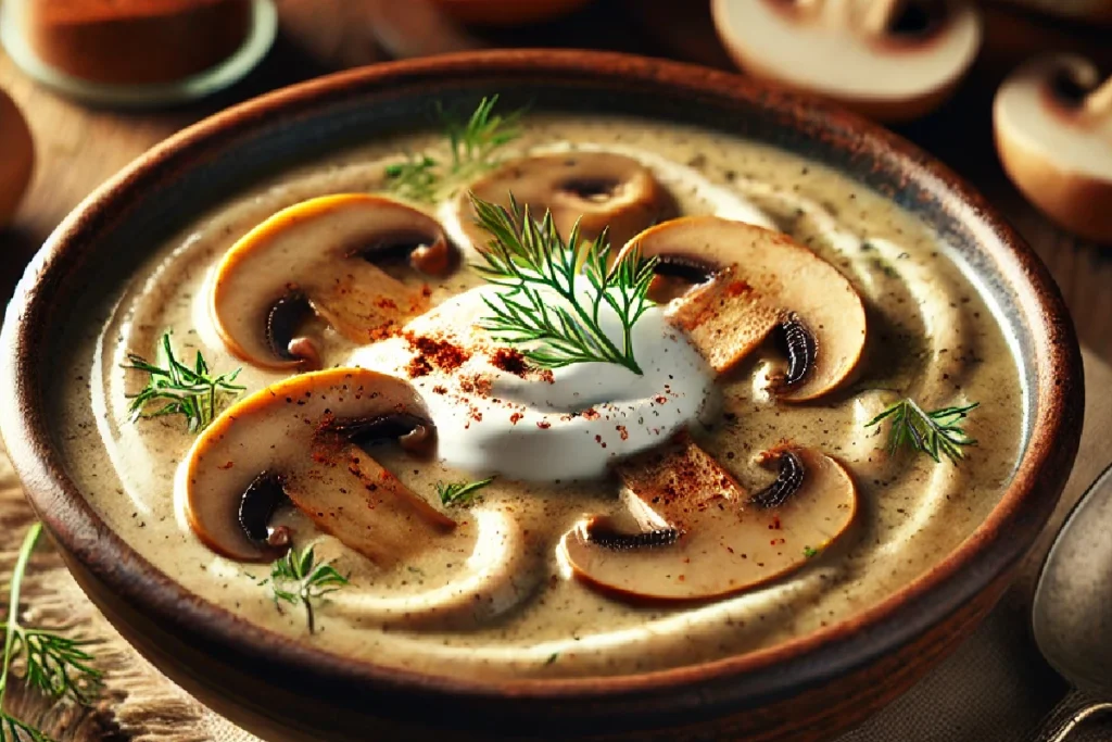 Creamy Hungarian Mushroom Soup