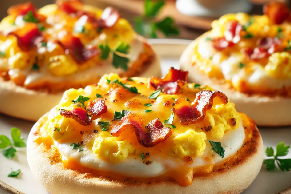 English Muffin Breakfast Pizza