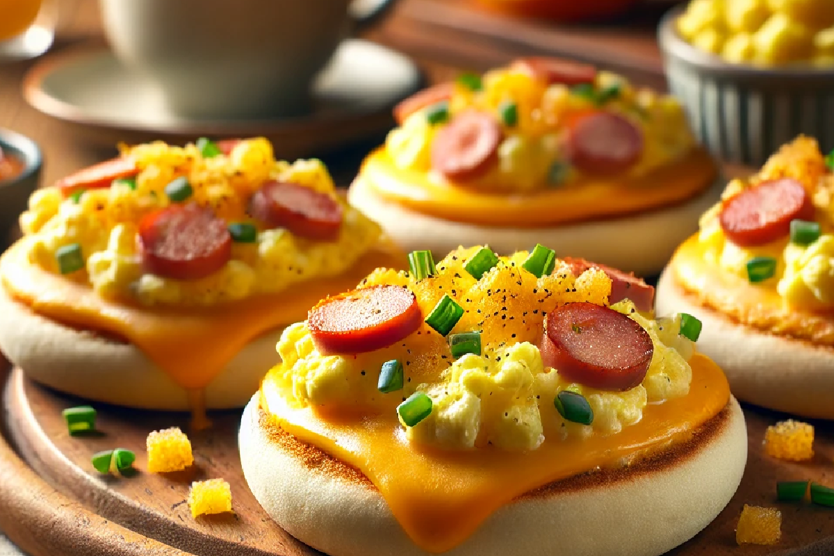 English Muffin Breakfast Pizza